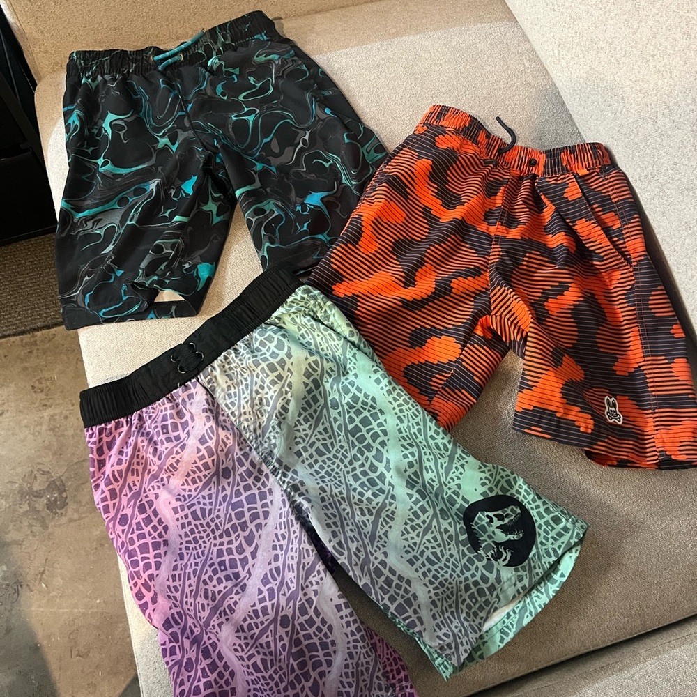 Stylish Kids Board Shorts Set - Multicolor